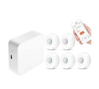 Tuya WiFi Zigbee Bluetooth Smart Home Alarm System Porta Open Sensor Hub Life App. Lavoro remoto Installazione rapida(G)