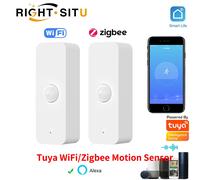 Tuya WiFi Zigbee PIR Sensore di movimento Smart Home Rivelatore a infrarossi per il corpo umano Sicurezza Smart Life Funziona con Alexa Google Home