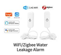 Tuya WiFi/Zigbee Sensore di allarme per perdite d'acqua Rilevatore di perdite di allagamento per casa intelligente App per prodotti Smart Life Monitoraggio remoto