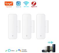 Tuya WiFi Zigbee Sensore porta Sensore di contatto Rilevatore aperto chiuso Allarme casa intelligente Protezione di sicurezza Funziona con Aleax Smart Life