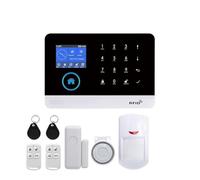 TUYA Wireless WIFI GSM Di Allarme Antifurto Sicurezza Domestica Con Sensore Movimento PIR Compatibile Animali Domestici Semplice Sicuro(F)