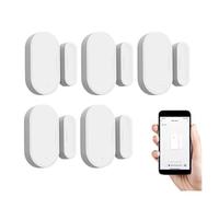 Tuya Zigbee 3.0 Sensore for porte e finestre Smart Home, Casa Intelligente Rilevatore di Porta Aperta Chiusa Controllo della Vita Intelligente tramite Alexa Google Casa Zigbee2MQT