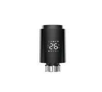 Tuya ZigBee Attuatore per Radiatore TRV Valvola Termostatica Programmabile per Radiatore App Remote Nero