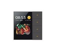 Tuya Zigbee Interruttore da Parete Intelligente da 3,5 Pollici Touch Screen Interruttore A 4 Gruppi Interruttore A 8 Vie con Sensore per Scene