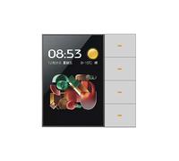Tuya Zigbee Interruttore da Parete Intelligente da 3,5 Pollici Touch Screen Interruttore A 4 Gruppi Interruttore A 8 Vie con Sensore per Scene