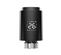 Tuya ZigBee Radiator Actuator TRV Valvola Termostatica Programmabile per Radiatore App Regolatore di Temperatura Remoto Nero
