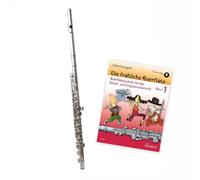 Tuyama TFL-112 flauto traverso in C + il flauto traverso allegro 1 libro di testo (set starter set