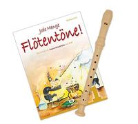 Tuyama TFS18D Flauto dolce (sistema di impugnatura tedesco) + libro di note Ogni quantità di flauto flauto (volume 1) Set iniziale il kit collaudato per principianti ISBN 9783940069757 VHR 3617CD