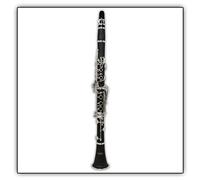 Tuyama® TKB-177 Clarinetto in Si Bemolle - Ebanite - Sistema Boehm - 17 chiavi argentati + Custodia semirigida
