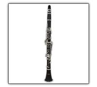 Tuyama® TKB-177 Clarinetto in Sib - Sistema Boehm - 17 Chiavi Argentate - 2 Bariletti - Bocchino e Custodia inclusi