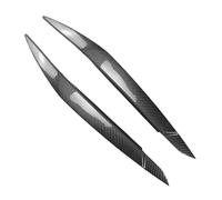 tuyda 2 pezzi di rivestimento for palpebre sopracciglio faro auto adatto for X6 E71 E72 2008-2014 Protezione per sopracciglia con fari(ABS Carbon)