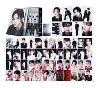 TuYines ATEEZ Fototessere, 55 pezzi Ateez Photocards, Kpop Ateez LomoCard, Kpop Must-Have per i fan (A)