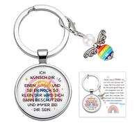 TUZELIYA Portachiavi a forma di angelo custode, regalo di compleanno per donne, migliore amica, piccolo regalo per fidanzata, regalo per comunione, ragazze e ragazzi
