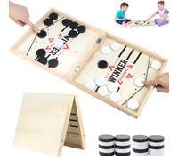 TUZHE Sling Puck - Gioco vincitore di calcio balilla, gioco da tavolo per hockey, pieghevole, portatile, adatto per giochi di feste, giochi da tavolo e interazione genitore-figlio