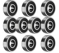 TUZUK 10 pezzi 6202 2RS cuscinetti a sfera 15 mm x 35 mm x 11 mm cuscinetti a sfera a doppia protezione per fai da te, banchi rotanti, motori, stampanti 3D, fresatrici, vari dispositivi meccanici,
