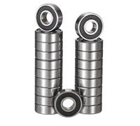 TUZUK 20 Pezzi Cuscinetti a Sfera Stagni 694-2RS, 4x11x4 mm, Prelubrificati, Acciaio al Cromo, Doppia Tenuta in Gomma, Cuscinetti a Sfera Scanalati 694 RS