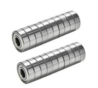 TUZUK 20 x Cuscinetti a sfere in miniatura 608zz Roller Rolling Skate 8 * 22 * 7mm per stampante 3D