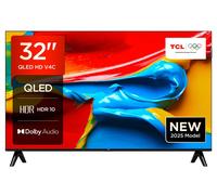 TV 32V4C 32 HD Smart QLED Direct LED con Android TV e HDR Compatibile con Google