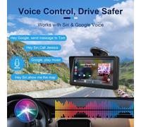 TV AUTO DA 7 POLLICI ANDROID PER APPLE IPHONE E SAMSUNG lettore Video Wireless