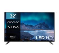 Cecotec Smart TV - Televisore LED da 32 Pollici Risoluzione HD - A5 Series ALH50032. Smart TV VIDAA, Sistema Dolby Audio, WiFi Integrato, Uscita per Cuffie, Chromecast, 3 HDMI e 2 USB