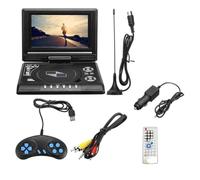 TV da 7,8 pollici Lettore DVD for auto da casa 16:9 Widescreen Lettore multimediale portatile 800 mAH VCD CD MP3 HD,Lettore DVD per TV