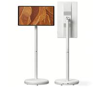 TV intelligente portatile 21,5/27 pollici, monitor touch 1080P con Android 15, display mobile wireless su supporto rotante, 6GB+128GB, fotocamera 13MP, altoparlante, batteria 8h, Type-C(White,32)