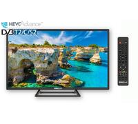 TV LED 4K Digiquest 24'' DLHR doppio tuner combo DVB-T2, DVB-S2 MAIN 10 H265 12V [EEK: E]