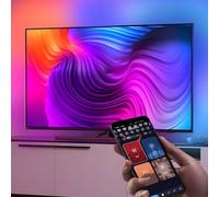 TV LED, Luci For TV, Striscia Di Luce Ambientale Di Sfondo TV RGB, LED Autoadesivo, Cambio Colore Con La Luce Dello Schermo, Luce A Inseguimento, Barra Luminosa For Atmosfera Retroilluminata(For tv 98