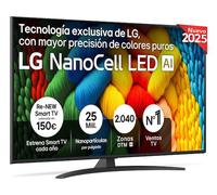 LG NanoCell AI 55NANO81A6A 139,7 cm (55 ) 4K Ultra HD Smart TV Wi-Fi Nero - Nouvo