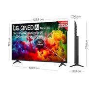 TV LG QNED 55QNED72B6B 55" 4K UltraHD 60Hz Smart TV WebOS HDR10 MiniLED AI
