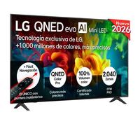 TV LG QNED Mini LED 65QNED82B6B 65" 4K UltraHD 144Hz Smart TV WebOS HDR10 IA