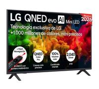 TV LG QNED MiniLED 43QNED80B6B 43" 4K UltraHD 60Hz Smart TV WebOS HDR10 Pro AI α7 Gen9