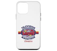 TV Marathon Champ Sarcastic Retro Vintage Funny Adult Humor Custodia per iPhone 12 mini