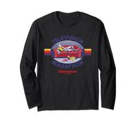 TV Marathon Champ Sarcastic Retro Vintage Funny Adult Humor Maglia a Manica