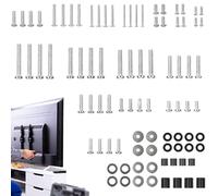TV Mount Screws Kit | 84 Pieces Universal Wall Screw | Stainless Steel Washers and Spacers kits for Holiday Birthday Party Hotel Offices Home Room Dormitory