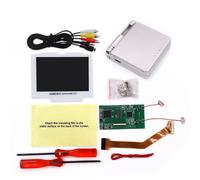 TV OUT Mod Drop in IPS LCD Full 3.0 Inch Screen Kit For GBA SP -White Lens