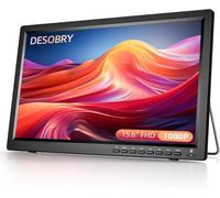 TV portatile da 15,6 pollici 1080P e sintonizzatore digitale DVB-T2, mini TV con
