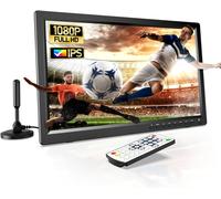 TV portatile da 15,6 pollici con antenna, piccola TV portatile con sintonizzator