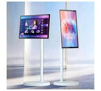 TV portatile da 24/27/32 pollici con ruote 1080P/4K, monitor touch screen, tablet Android Smart con fotocamera da 8 MP/13 MP, 4+64G/8+128G, casting wireless, supporto girevole a 360° per casa e