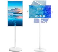 TV Portatile Smart Screen da 21.5/24/27/32 Pollici con Supporto su Palo E Fotocamera Integrata da 13 MP, Display Touch Mobile 8 +128g per Streaming Live, Intrattenimento Domestico 24in