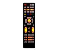 TV Remote Control, Smart Remote Replacement, Accurate Button Feedback Controller, Stabile Signal Transmission Device, Ideal for Home Elderly Family Friends, Black
