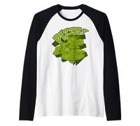 TV retrò TMNT Turtle Power Best Friends Pizza Time LOL Pose Maglia con Maniche Raglan