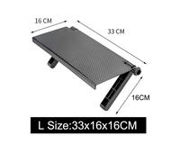 TV Schermo Top Scaffale per Magazzinaggio Supporti Nero Computer Display Ricambi