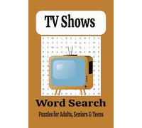 TV Shows Word Search Puzzle Book: Word Searches with Easy to Read Print about Sitcoms, Mysterys, Dramas, and More|6x9 Inches, 110 Pages|50+ Puzzles...Gift for Vacation, Holidays and Free Times