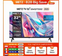 Metz QLED TV 32 "40" pollici Smart LED Televisione Google Tele HDR 10 Dolby Audio Bluetooth 5.1 Sintonizzatore EyeCare 2025 32MQF7030Z