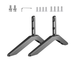 TV Stand Gambe - Base Regolabile In Altezza | Piedi Televisivi In Lega Di Alluminio, Supporto In Metallo Stabile, Supporto Non Slittato, Gambe Di Sostituzione Universale Per Televisori Da 32-65 Pollic
