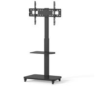 TV Supporto Piedistallo Carrello Portatile Rollbar Altezza Regolabile LCD LED