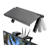 TV Top Screen Shelf - Adjustable Floating Monitor Bracket | 33x16cm Storage