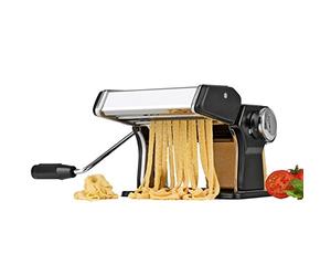 TV Top Vendite 09952 gourmetmaxx - Macchina per Pasta Professionale Acciaio Inossidabile Argento/Nero 20 x 20 x 15 cm