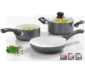 TV Unser Original 02549200133 Bratmaxx - Set pentole in Ceramica, 4 Pezzi